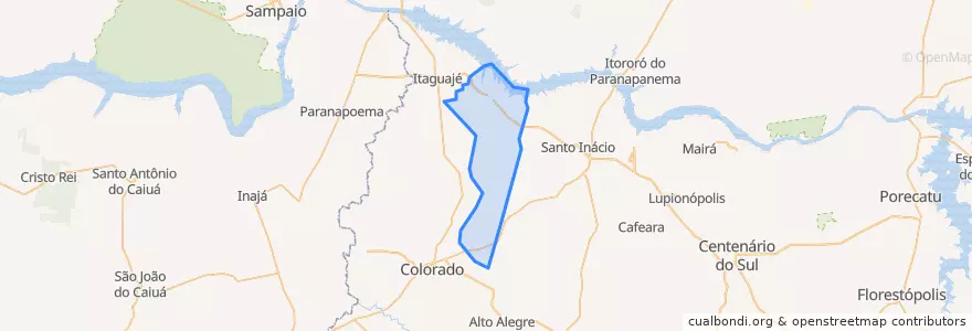 Mapa de ubicacion de Santa Inês.