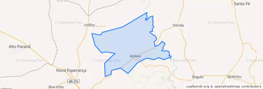 Mapa de ubicacion de Atalaia.