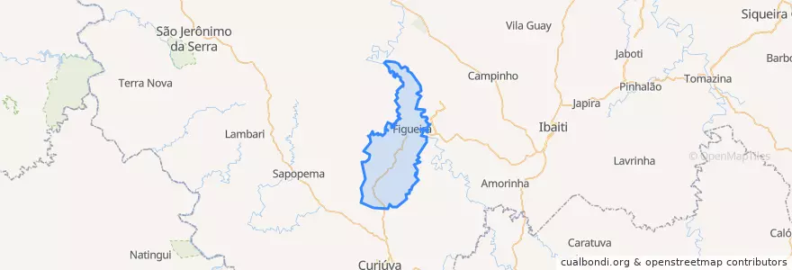 Mapa de ubicacion de Figueira.