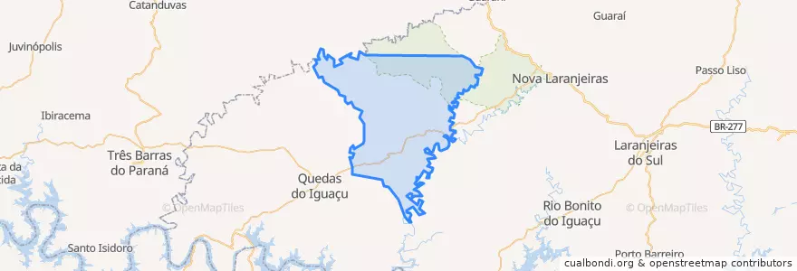 Mapa de ubicacion de Espigão Alto do Iguaçu.