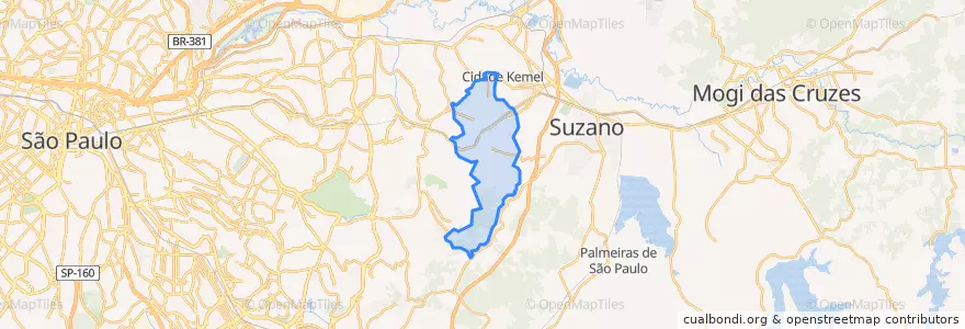 Mapa de ubicacion de Ferraz de Vasconcelos.