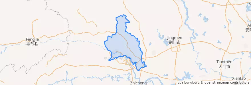 Mapa de ubicacion de Distretto di Yiling.