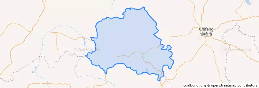 Mapa de ubicacion de 围场满族蒙古族自治县.