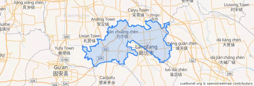 Mapa de ubicacion de 广阳区.