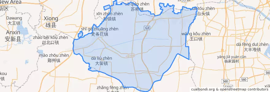 Mapa de ubicacion de Wen'an County.