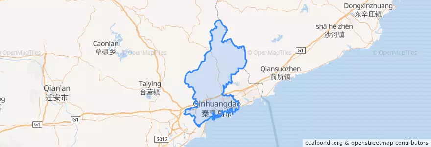 Mapa de ubicacion de 海港区.