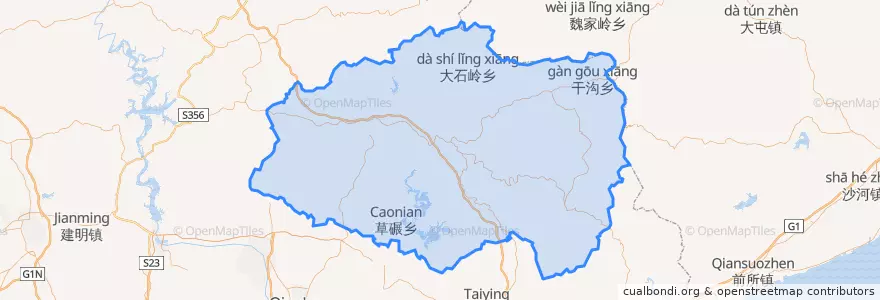 Mapa de ubicacion de Qinglong Manchu Autonomous County.