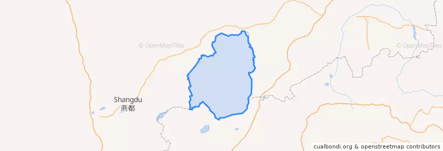 Mapa de ubicacion de Kangbao County.