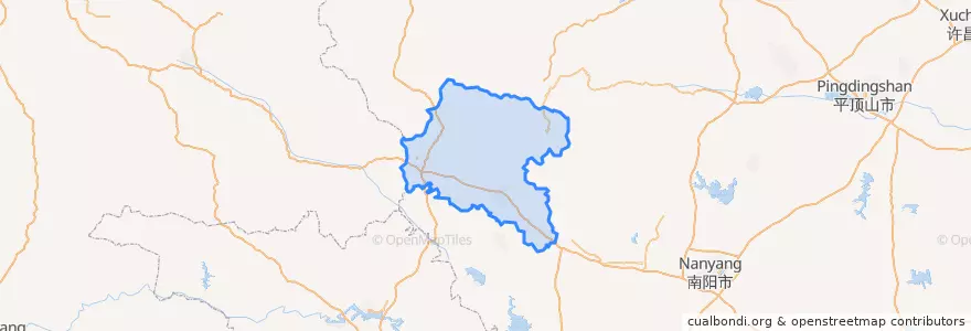 Mapa de ubicacion de 西峡县.
