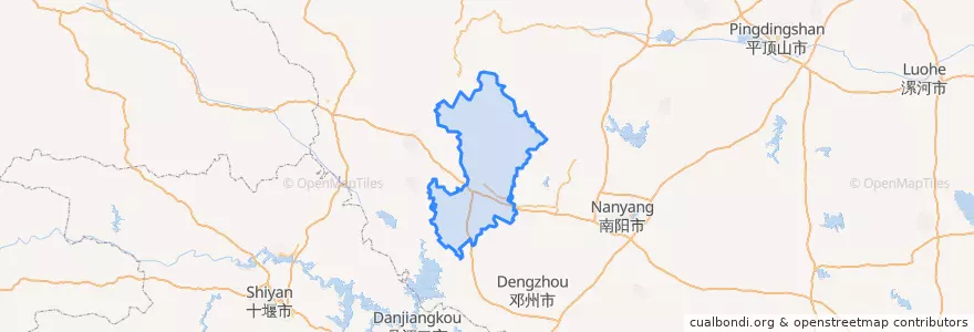 Mapa de ubicacion de 内乡县.