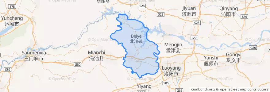 Mapa de ubicacion de Xin'an County.