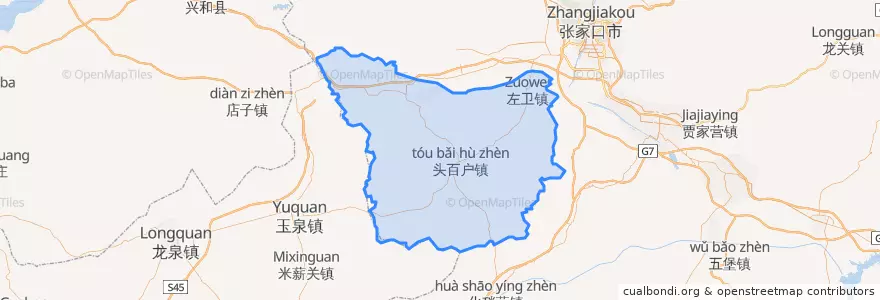 Mapa de ubicacion de Huai'an County.