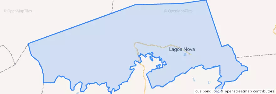 Mapa de ubicacion de Lagoa Nova.