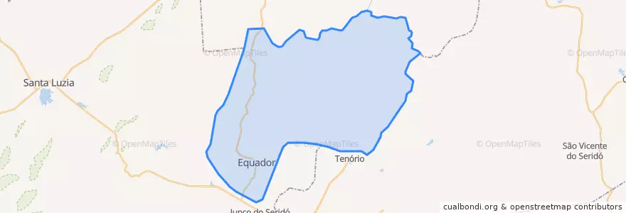 Mapa de ubicacion de Equador.