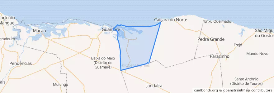 Mapa de ubicacion de Galinhos.