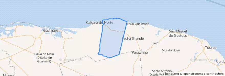 Mapa de ubicacion de São Bento do Norte.