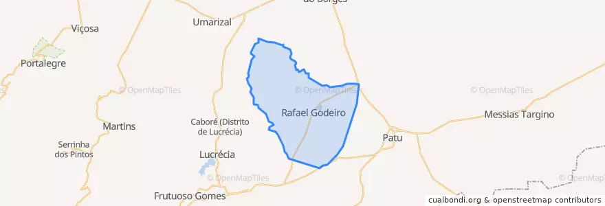 Mapa de ubicacion de Rafael Godeiro.