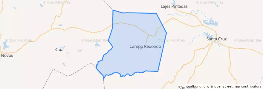 Mapa de ubicacion de Campo Redondo.