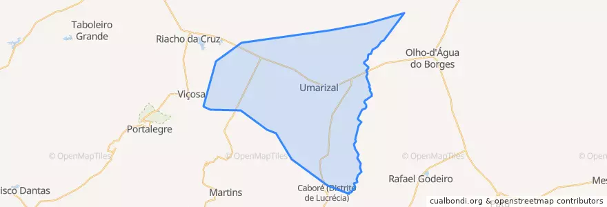 Mapa de ubicacion de Umarizal.
