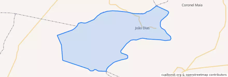 Mapa de ubicacion de João Dias.