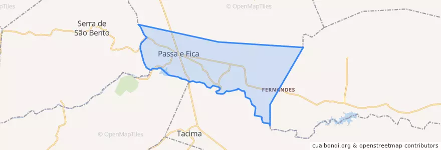 Mapa de ubicacion de Passa e Fica.