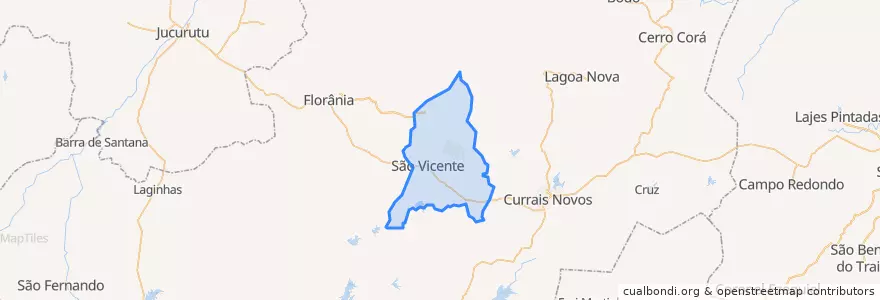 Mapa de ubicacion de São Vicente.