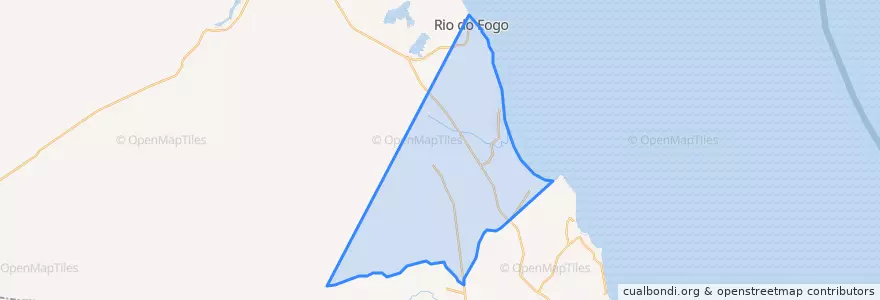 Mapa de ubicacion de Rio do Fogo.