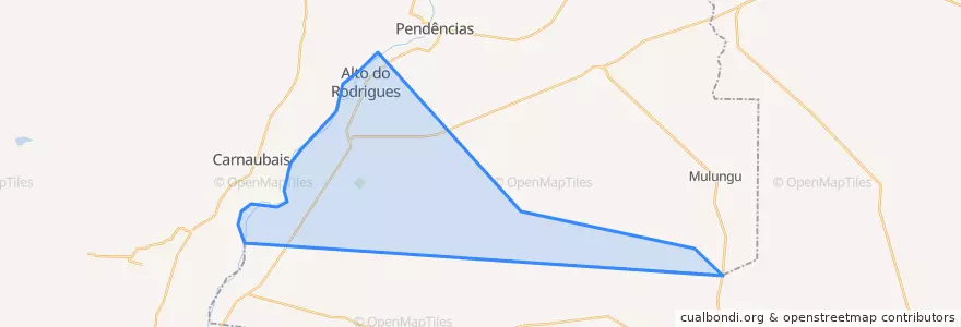 Mapa de ubicacion de Alto do Rodrigues.