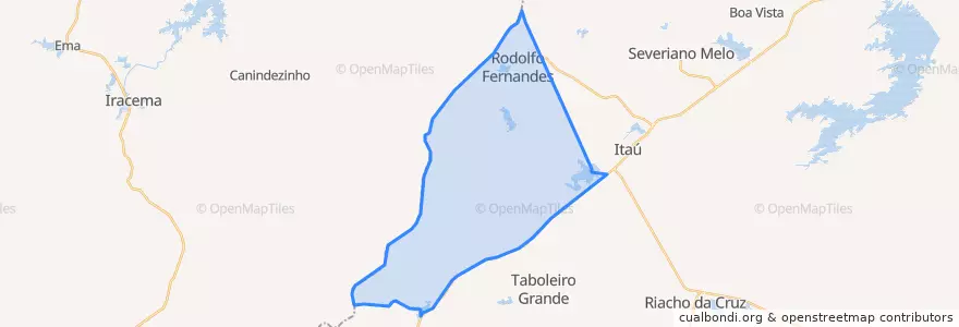 Mapa de ubicacion de Rodolfo Fernandes.