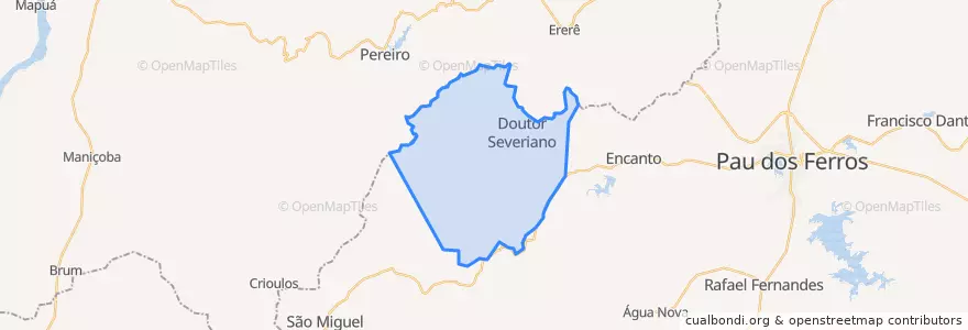 Mapa de ubicacion de Doutor Severiano.