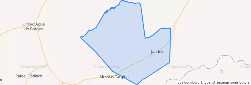 Mapa de ubicacion de Janduís.