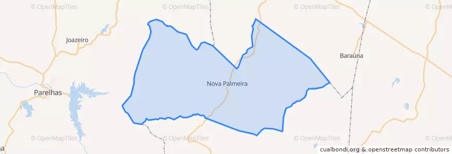 Mapa de ubicacion de Nova Palmeira.
