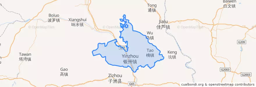 Mapa de ubicacion de Mizhi County.