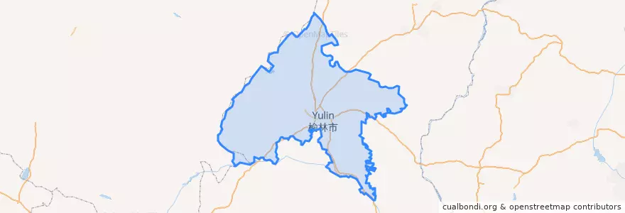 Mapa de ubicacion de Yuyang District.