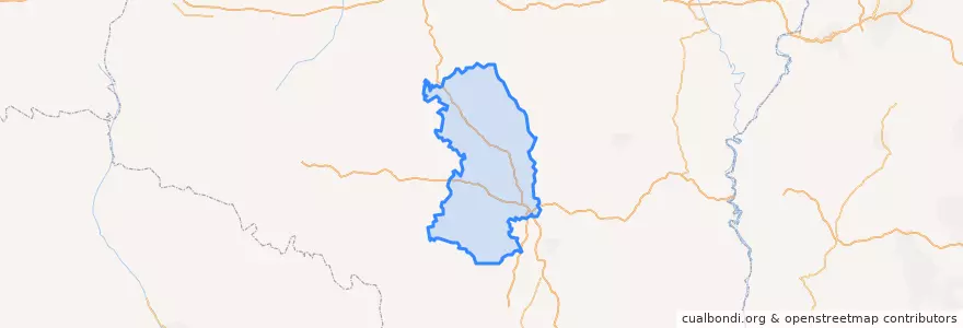 Mapa de ubicacion de Ansai District.