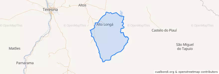 Mapa de ubicacion de Alto Longá.