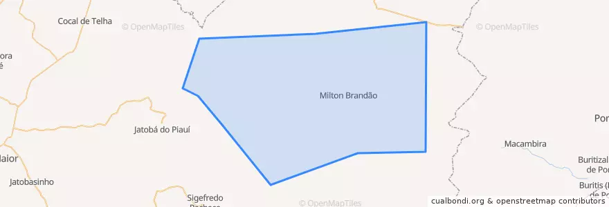 Mapa de ubicacion de Milton Brandão.