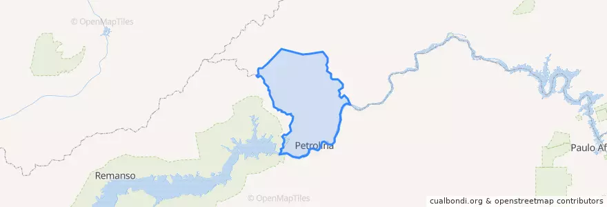 Mapa de ubicacion de Petrolina.