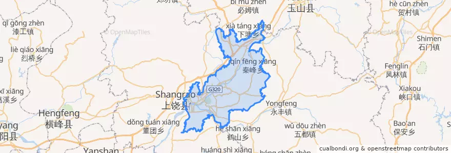 Mapa de ubicacion de 信州区 (Xinzhou).