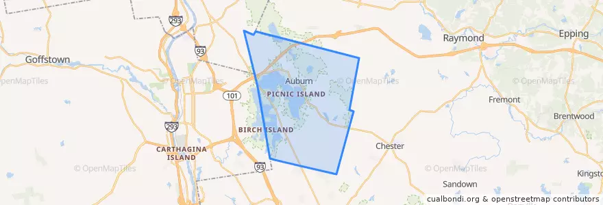 Mapa de ubicacion de Auburn.