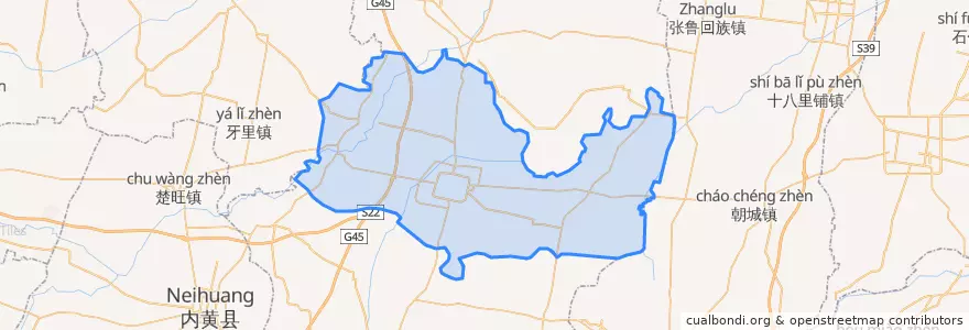 Mapa de ubicacion de 南乐县.