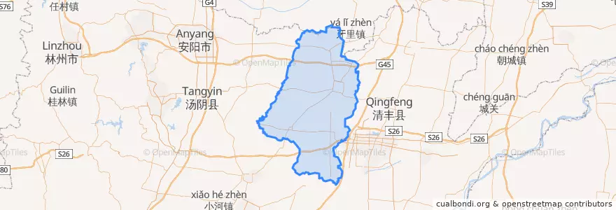 Mapa de ubicacion de 内黄县.