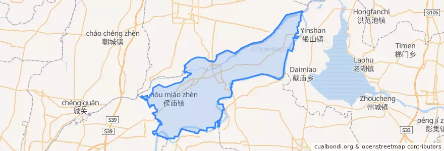 Mapa de ubicacion de Taiqian County.