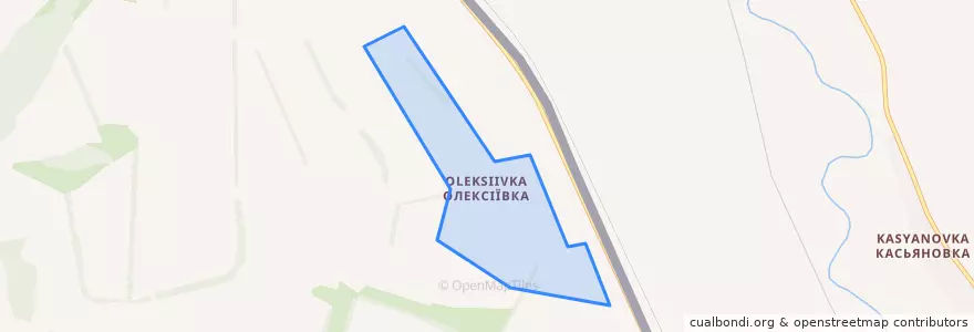 Mapa de ubicacion de Олексіївка.