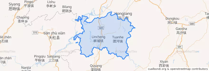 Mapa de ubicacion de 会同县.