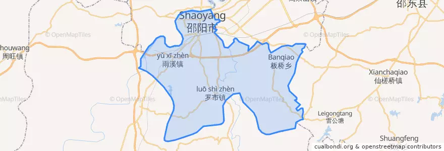 Mapa de ubicacion de 大祥区.