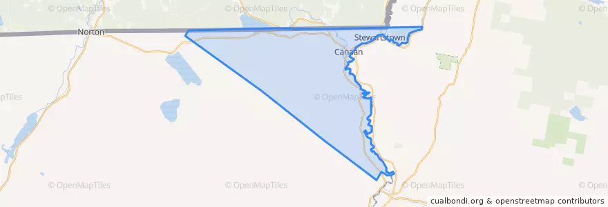 Mapa de ubicacion de Canaan.