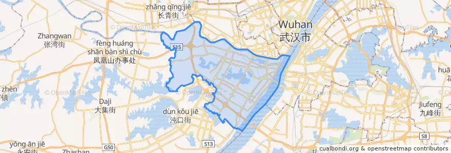 Mapa de ubicacion de Hanyang.