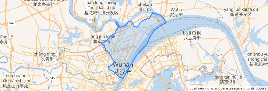 Mapa de ubicacion de Jiang’an.