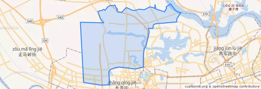 Mapa de ubicacion de 径河街道 (Jinghe).